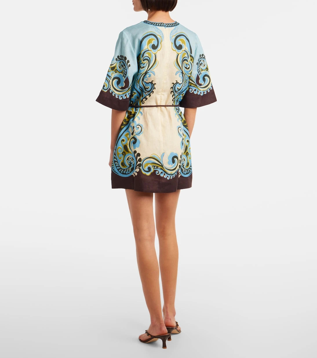 Alémais - Natalia printed linen minidress