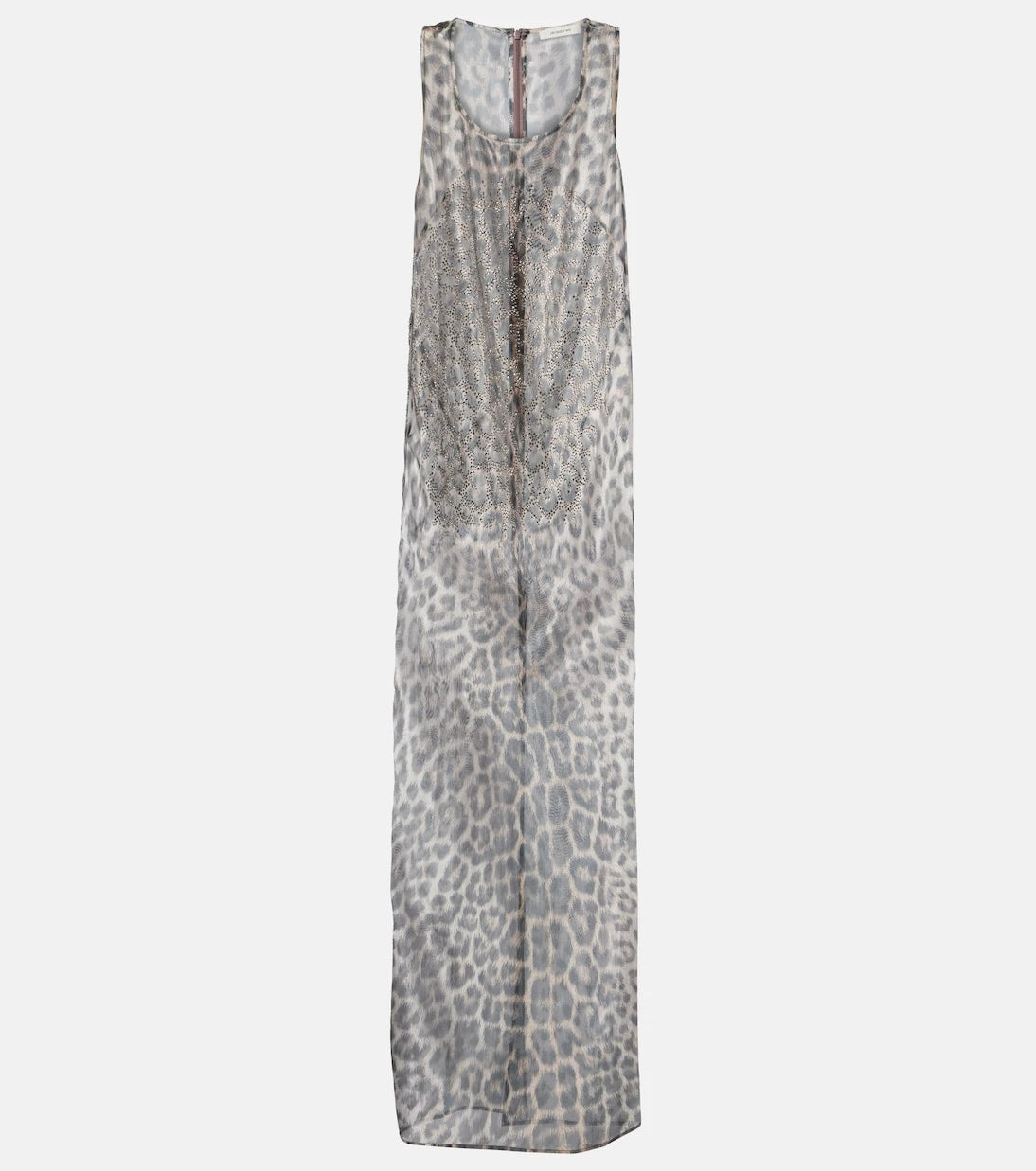 Jacques Wei - Crystal-embellished tulle maxi dress