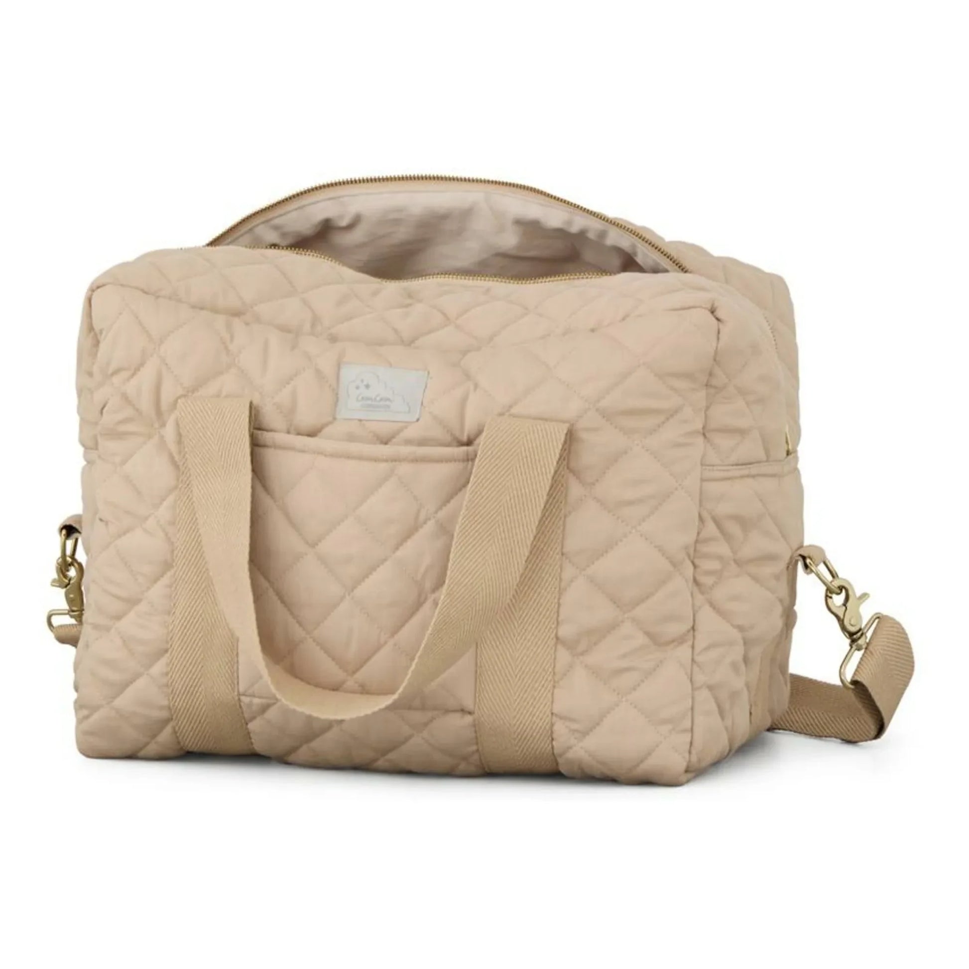 Cam Cam - 48h quilted diaper bag  | Latte