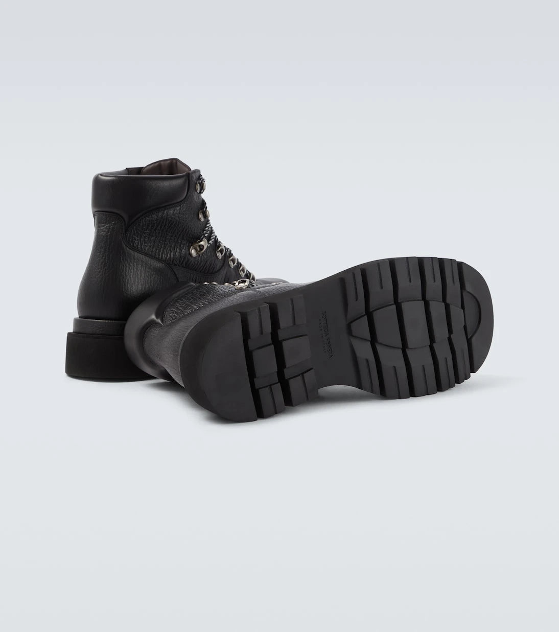 Bottega Veneta - Lug leather lace-up boots