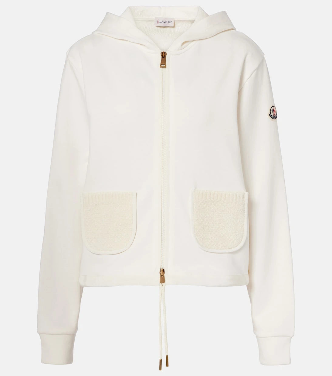 Moncler - Cotton-blend zip-up hoodie