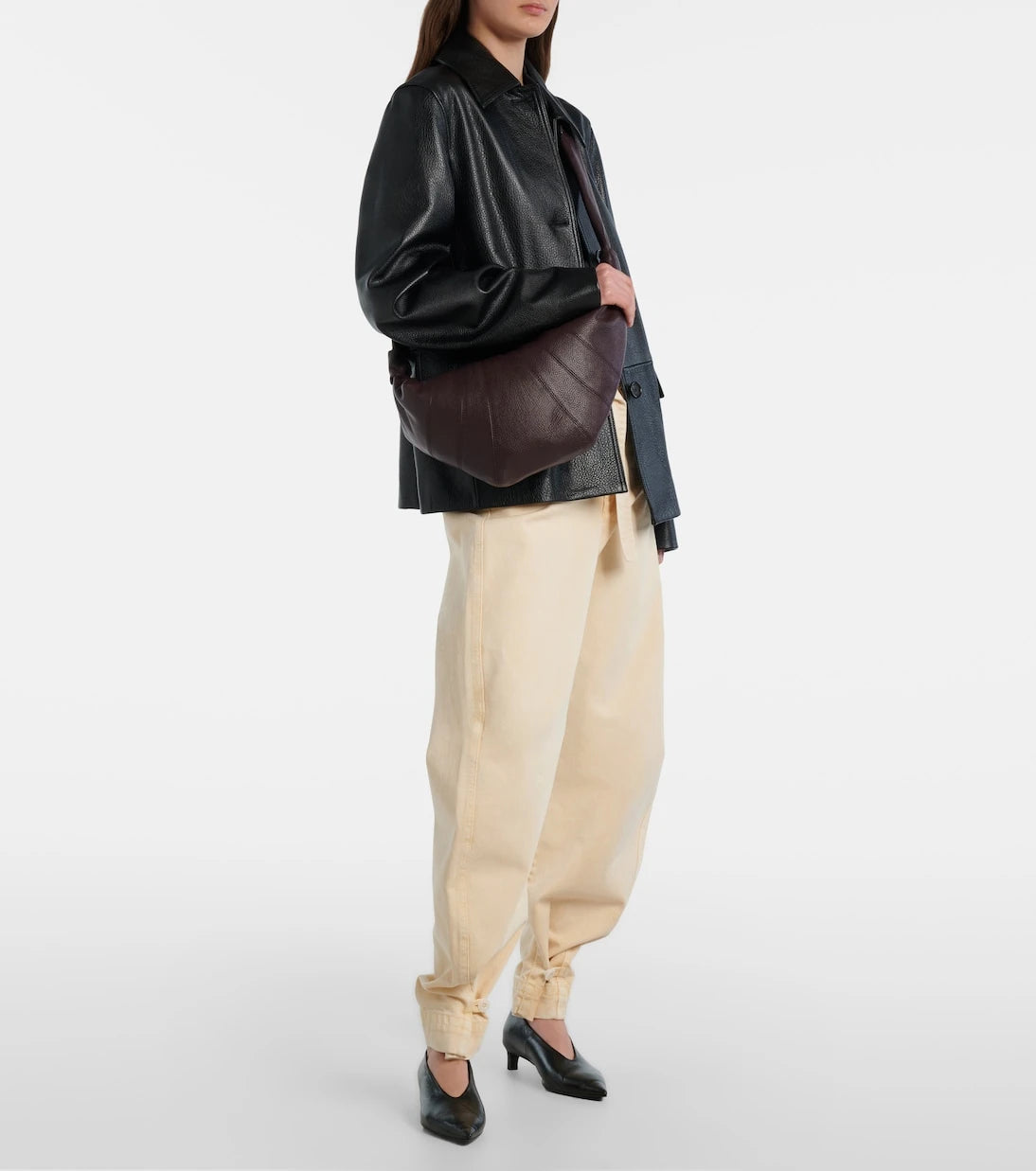 Lemaire - Croissant Medium leather shoulder bag