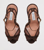 Suede Shear Plateau Sandals 130