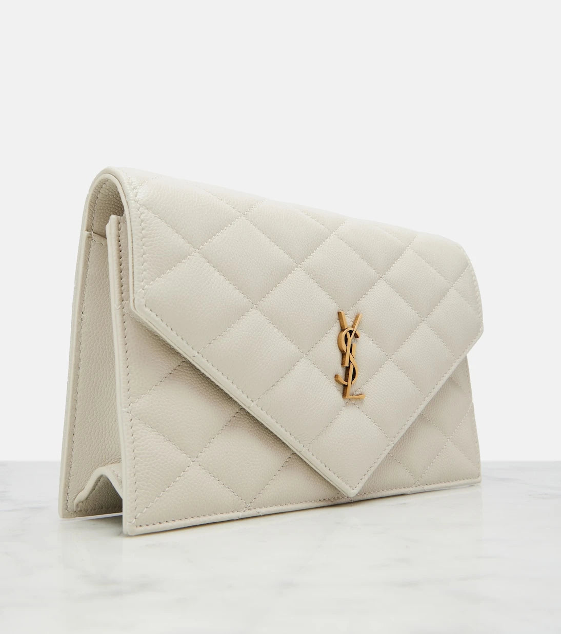 Saint Laurent - Paris leather wallet on chain