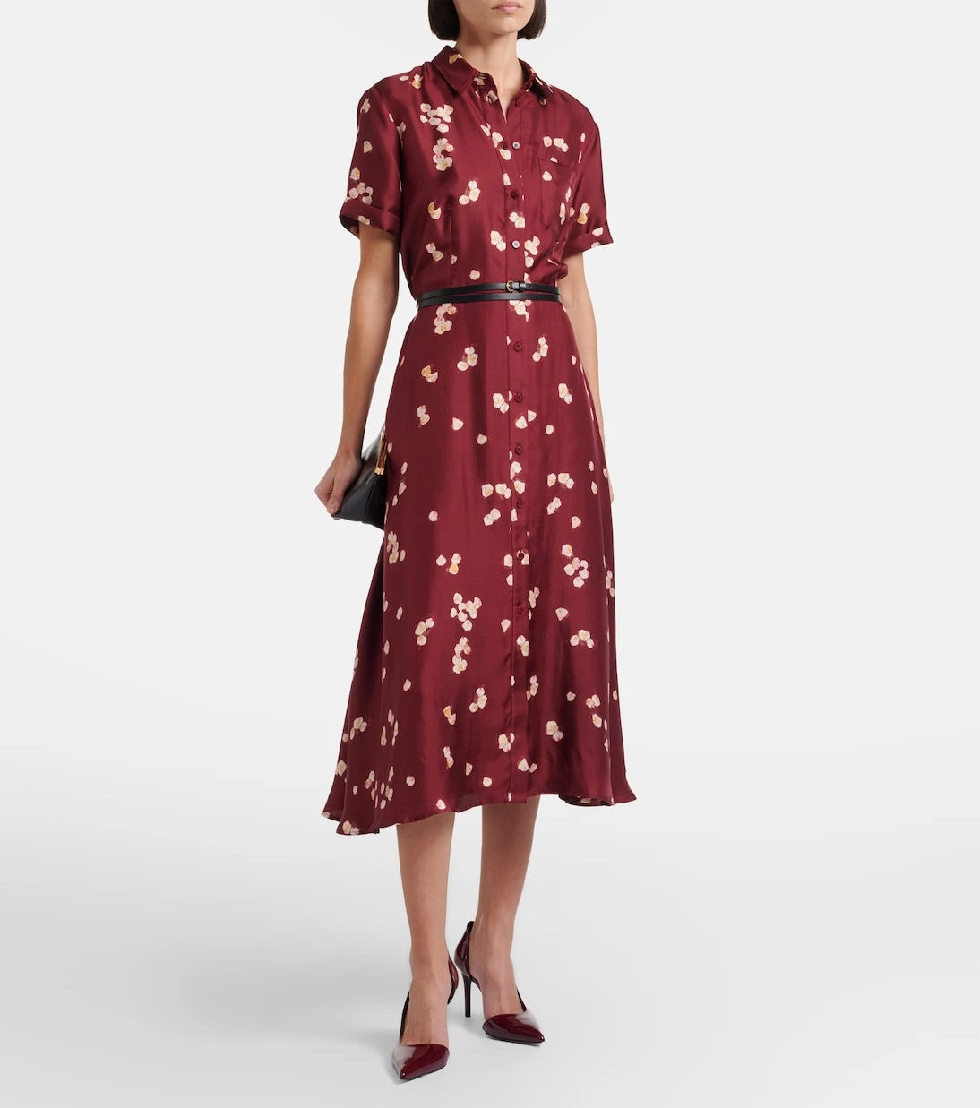 Altuzarra - Belted printed silk shirt dress