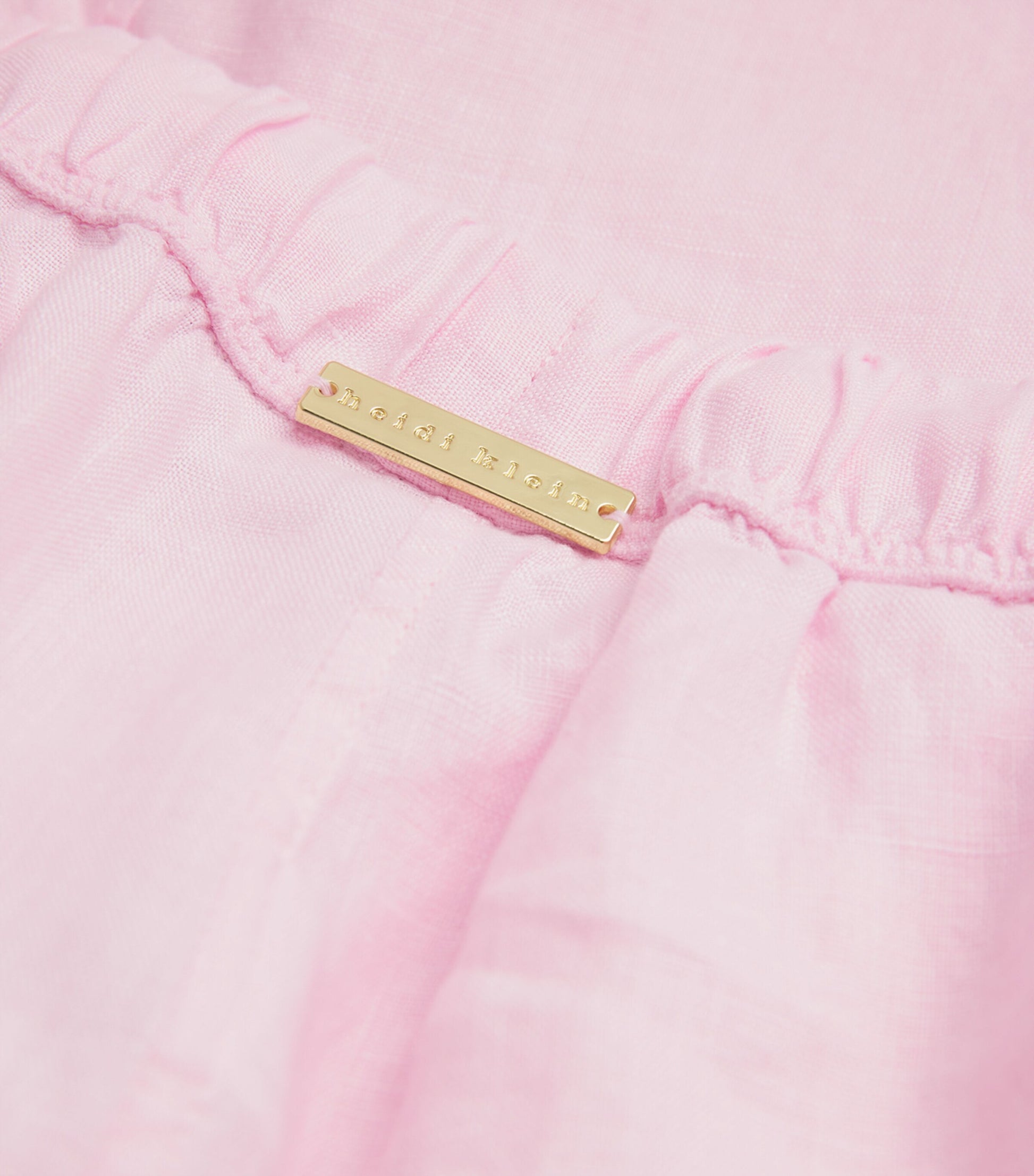 Pink Linen Cassis Shorts