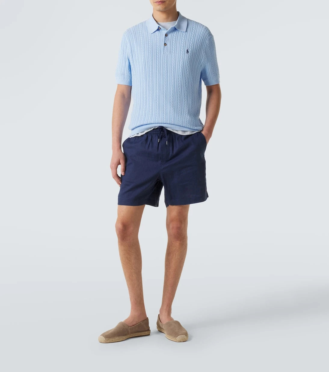 Polo Ralph Lauren - Cable-knit cotton polo sweater