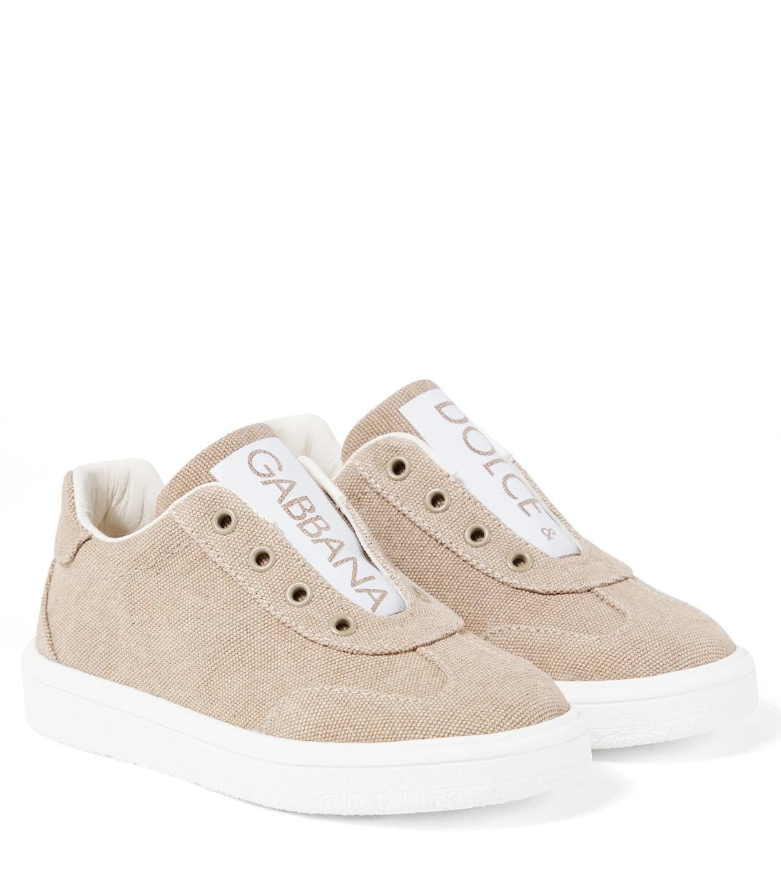 Dolce&Gabbana Kids - Canvas slip-on shoes