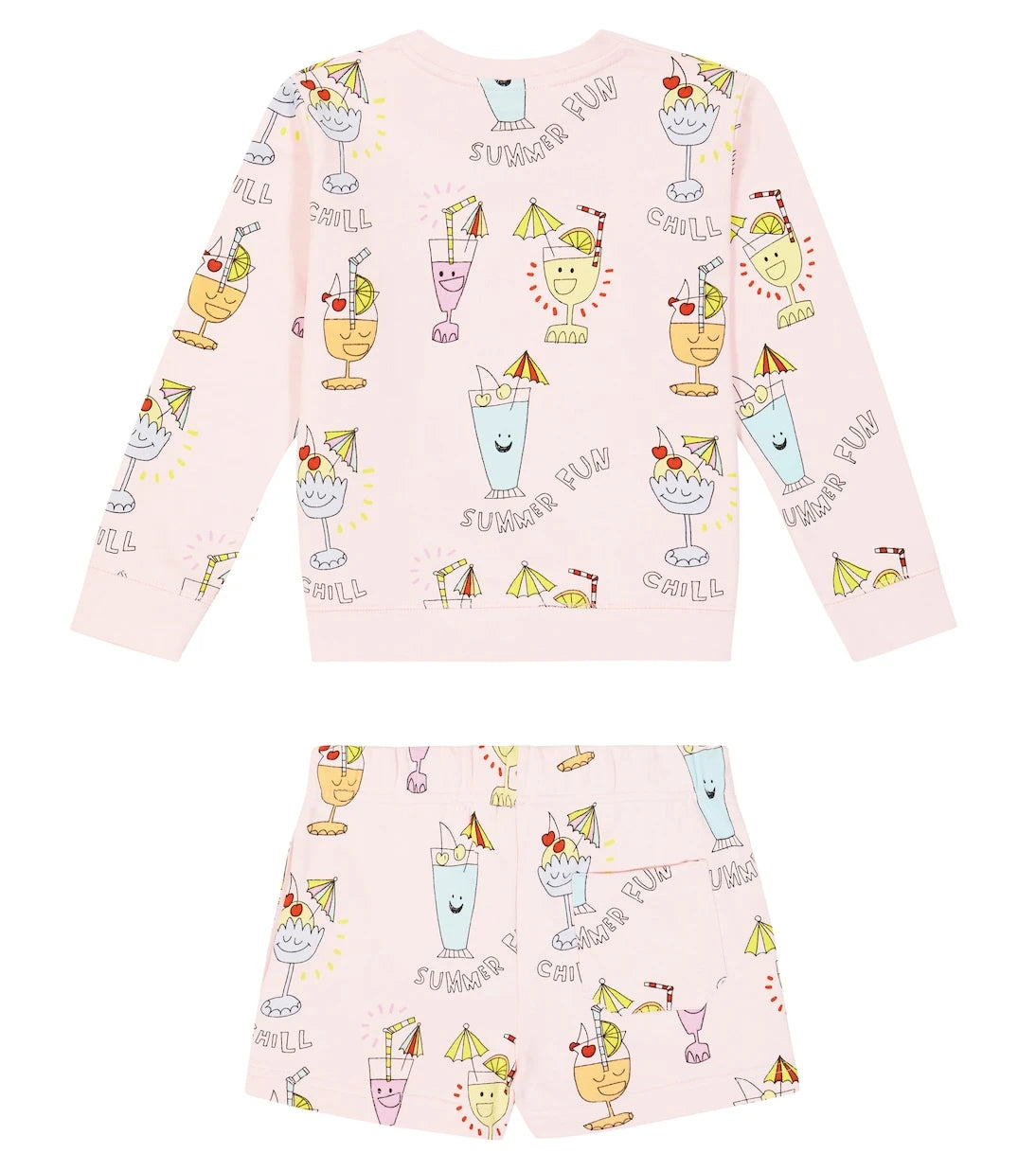 Stella McCartney Kids - Printed cotton sweatshirt and shorts
