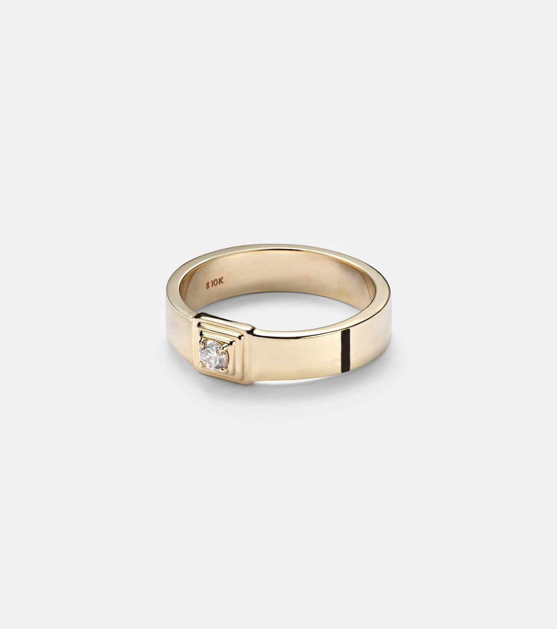 Stone and Strand - 10kt gold ring with diamonds