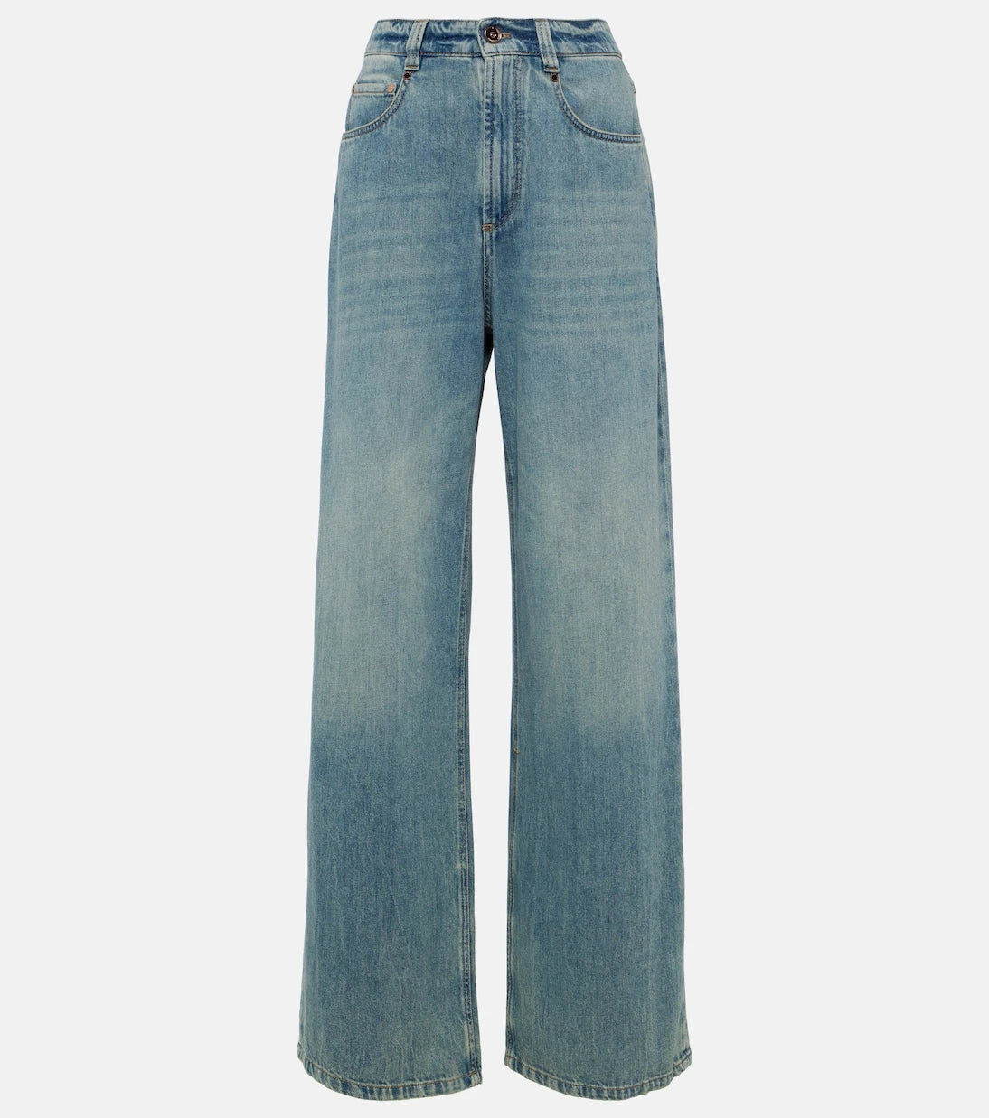 Brunello Cucinelli - High-rise wide-leg jeans