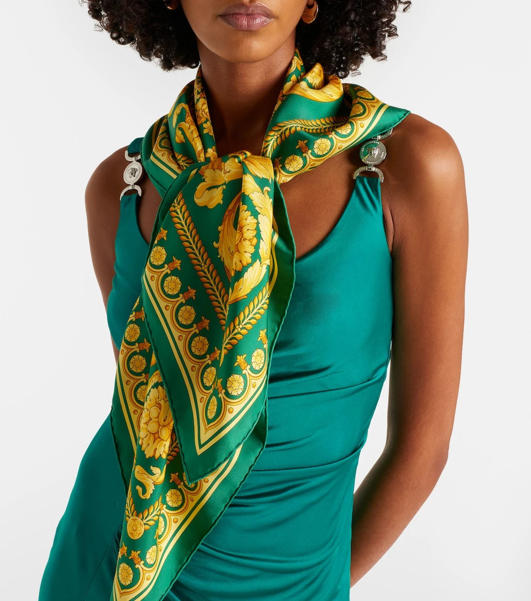 Versace - Barocco silk twill scarf
