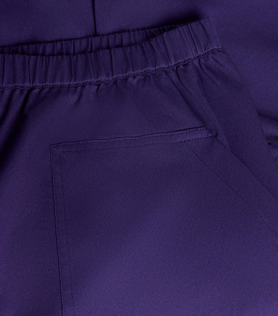 Vince Purple Flared Midi Skirt