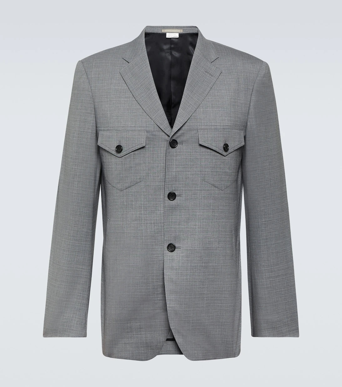 Comme des Garçons Homme Deux - Ekoseli yün blazer