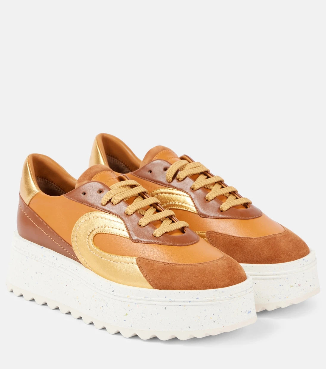Clergerie - Awake leather platform sneakers