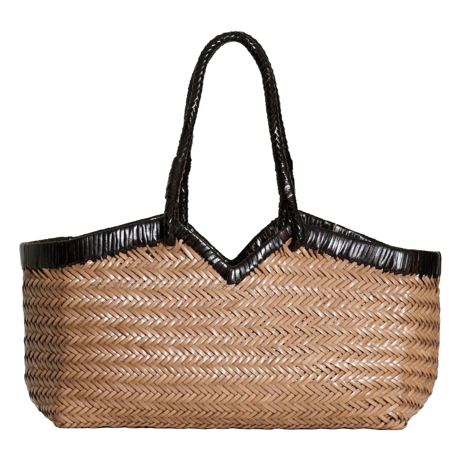 Vipera - Cabas Crudelia Bicolore Cuir | Taupe brown