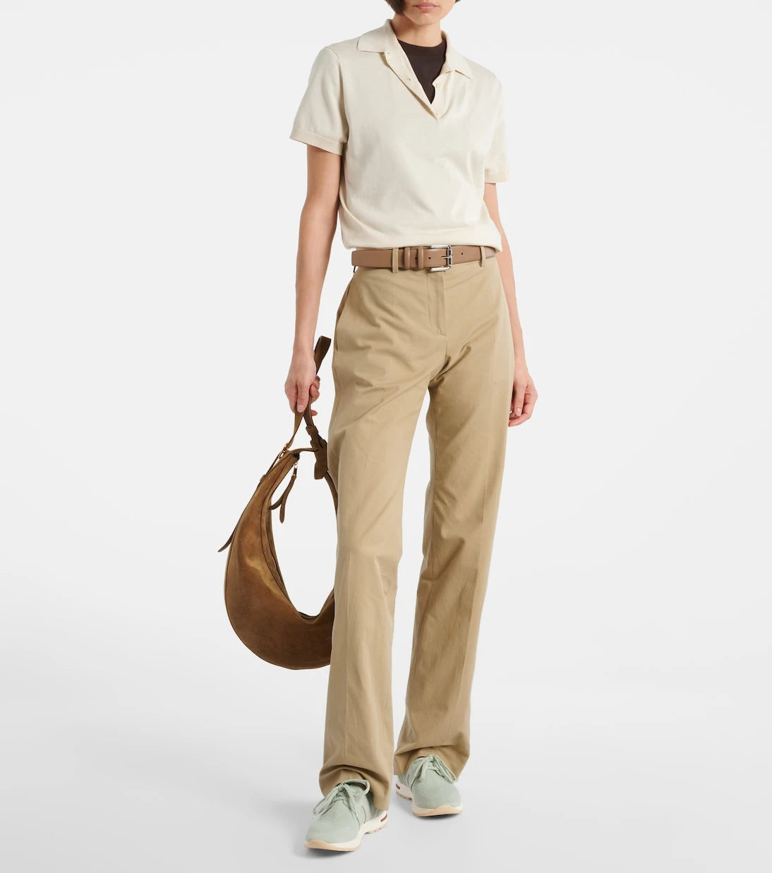 Loro Piana - 360 LP Lady Flex suede-trimmed sneakers