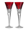 Set of 2 Crystal Lismore Champagne Flutes (170ml)