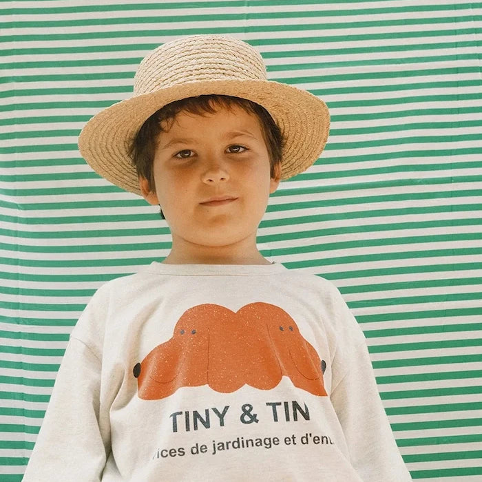 Детска памучна тениска Tinycottons TINY&TINY GRAPHIC TEE