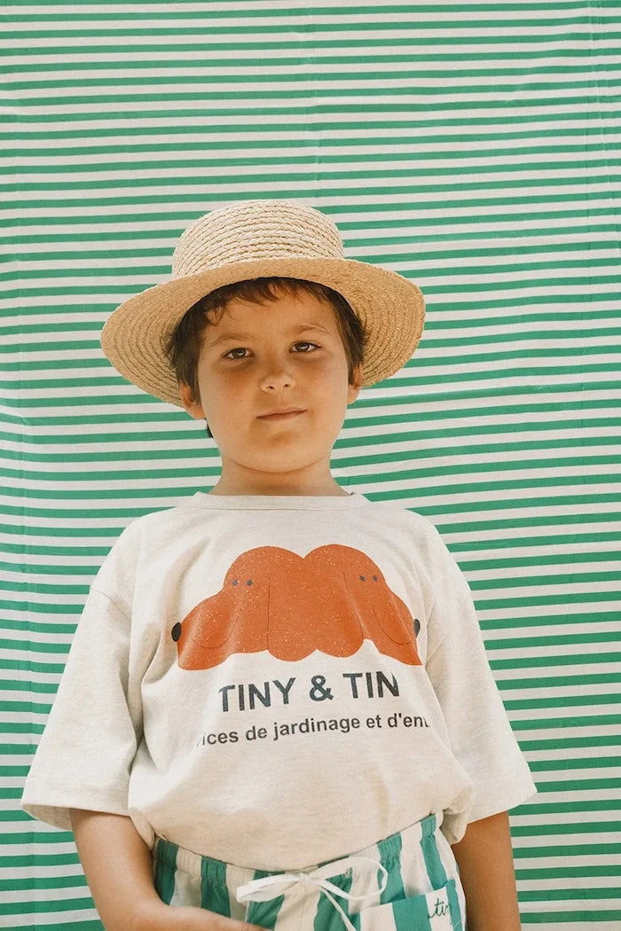 Детска памучна тениска Tinycottons TINY&TINY GRAPHIC TEE