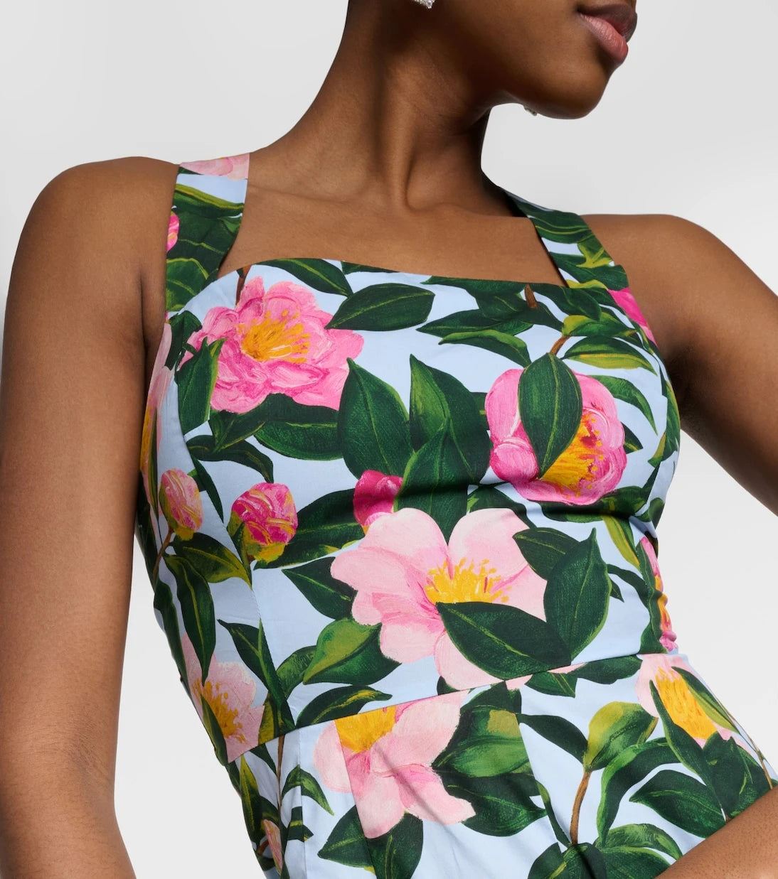 Oscar de la Renta - Floral cotton-blend jumpsuit