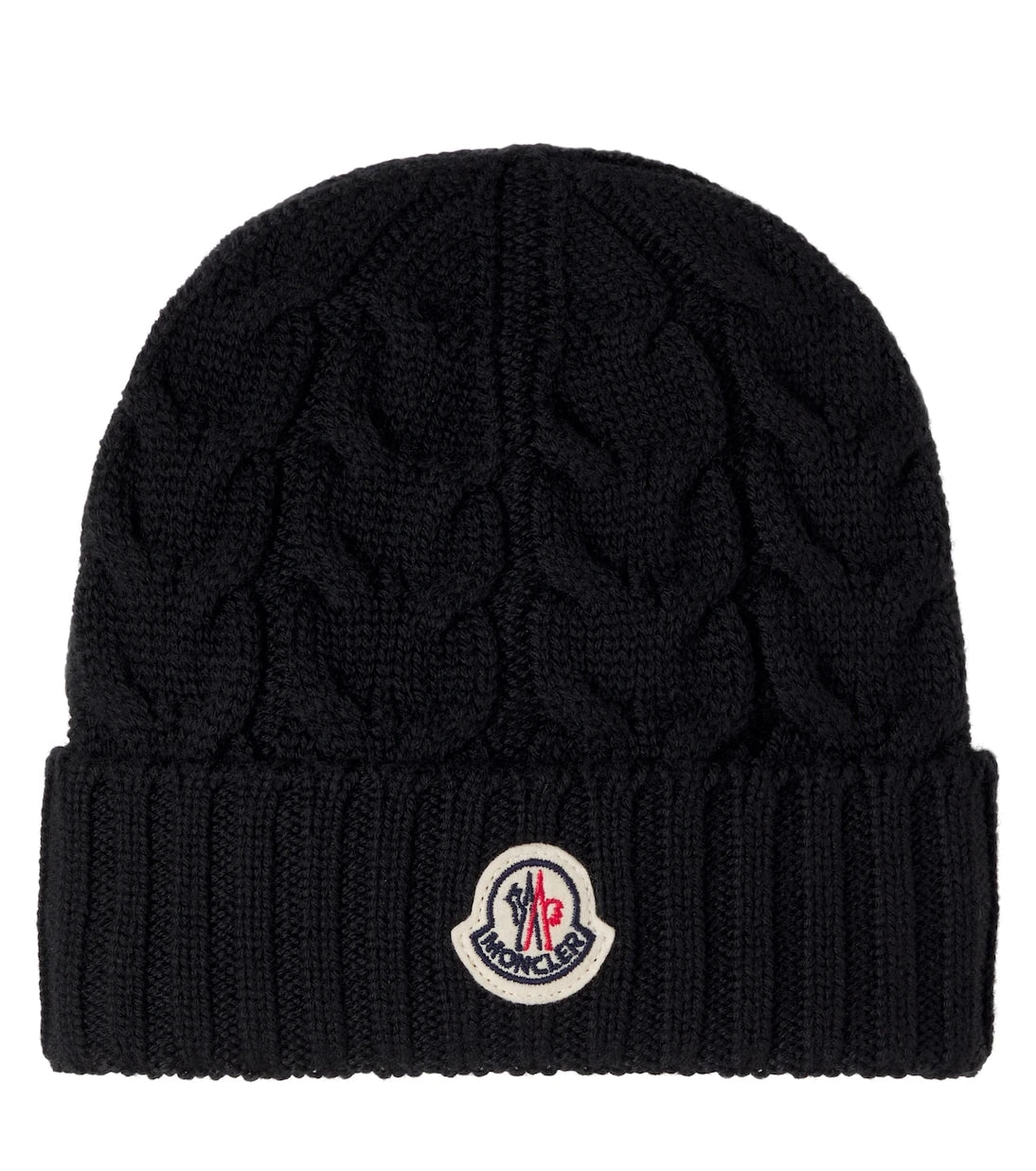 Moncler Enfant - Logo virgin wool beanie