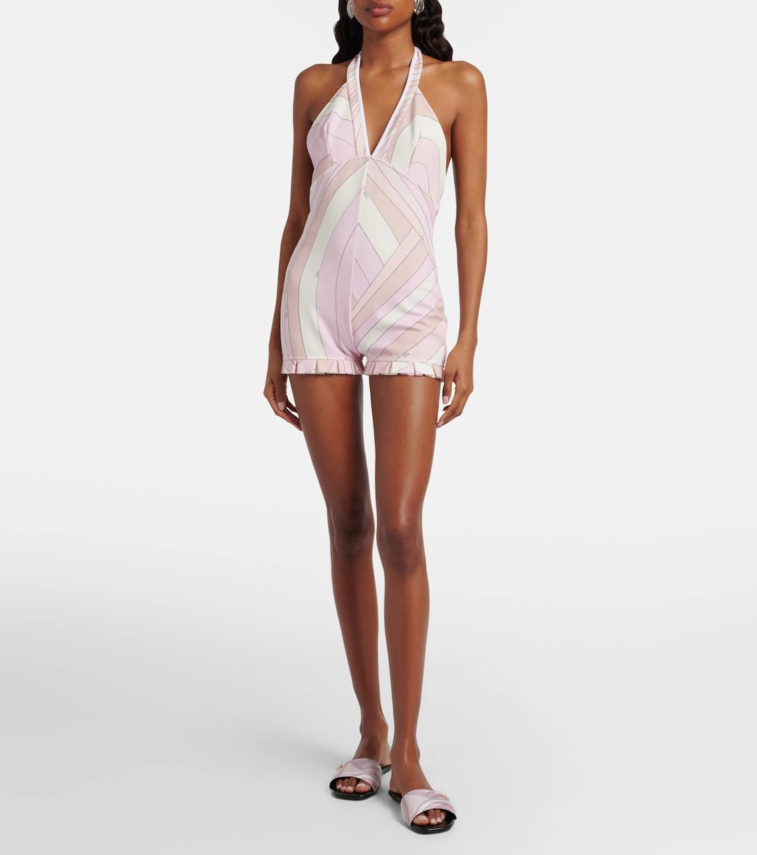 Pucci - Iride satin jersey romper