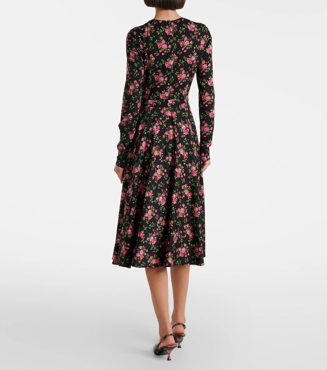 Dolce&Gabbana - Floral silk-blend midi dress