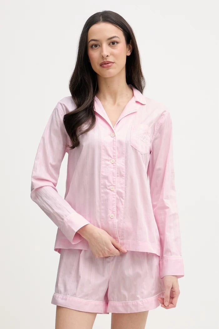 Lauren Ralph Lauren iki parçalı kadın pamuklu pijama