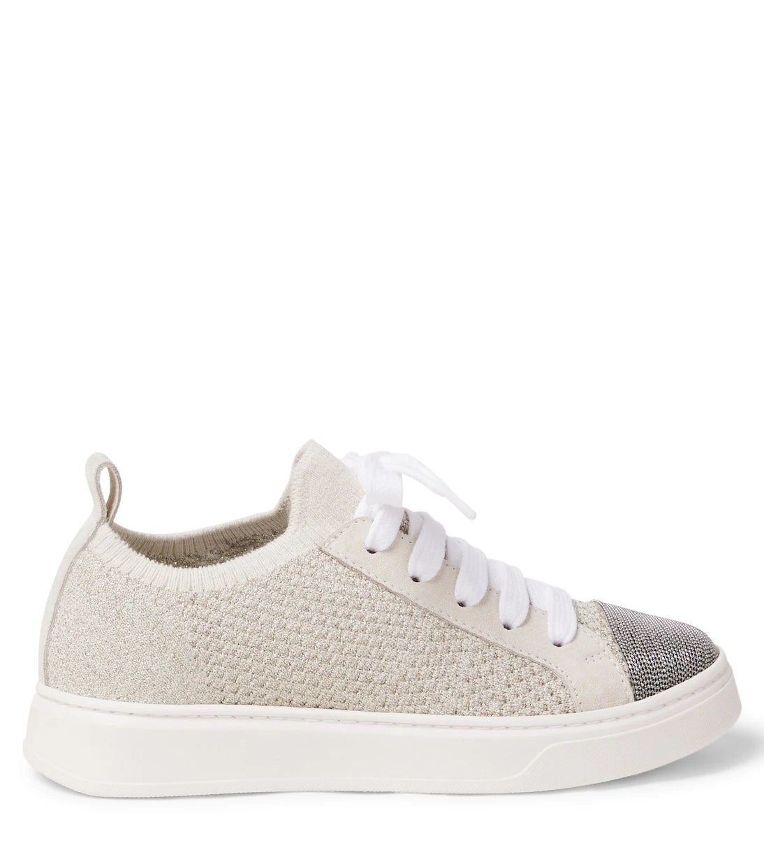 Brunello Cucinelli Kids - Monili knitted sneakers