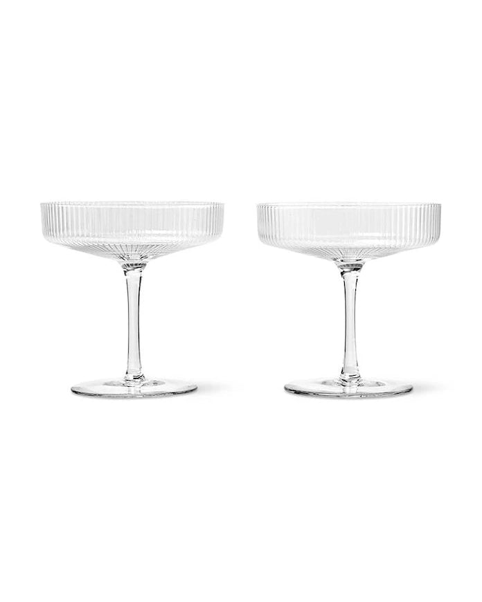 ferm LIVING Ripple Champagne Şampanya Bardağı 150 ml (2'li)