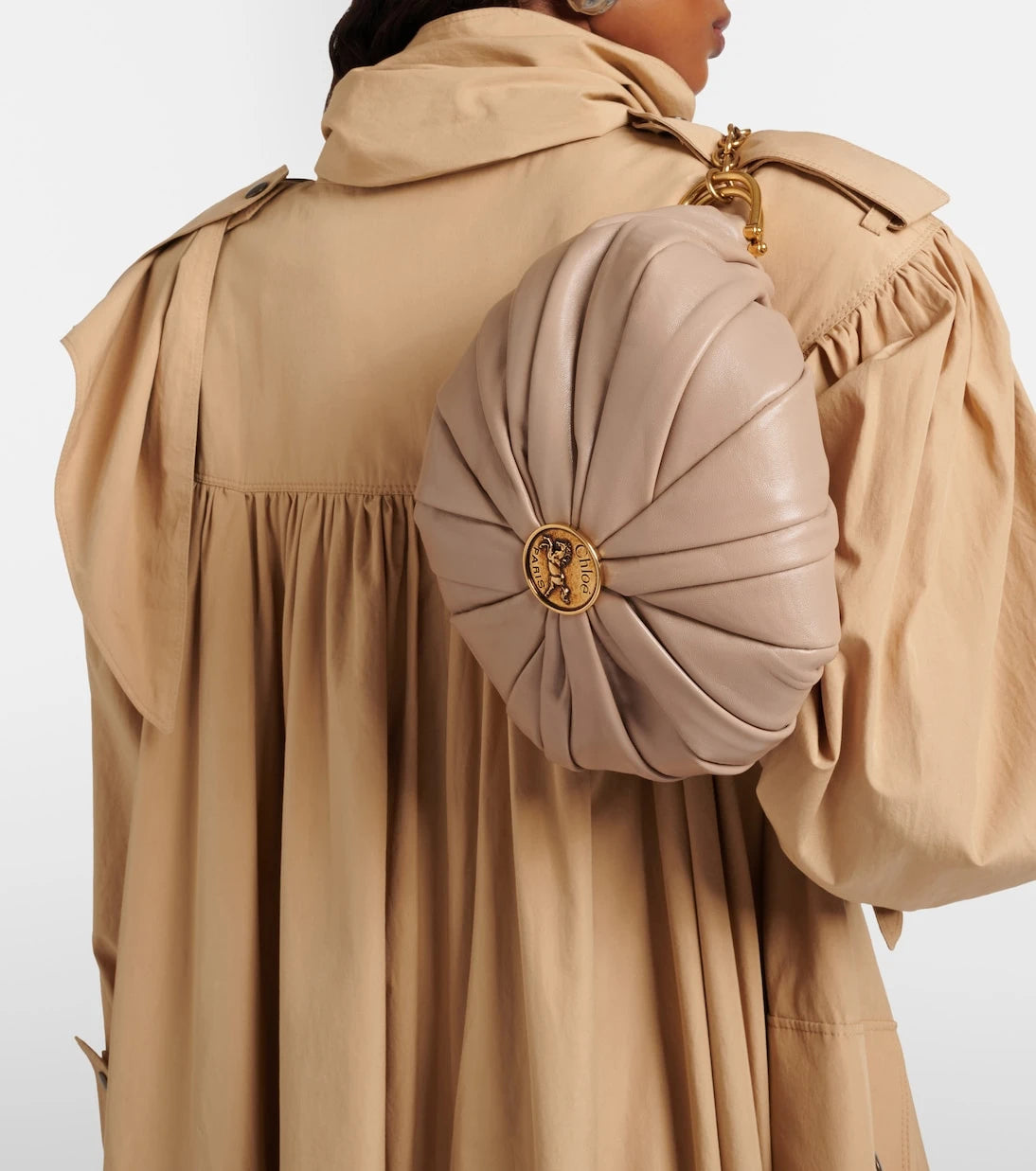 Chloé - حقيبة كتف صغيرة من جلد بليسيه من Chloé