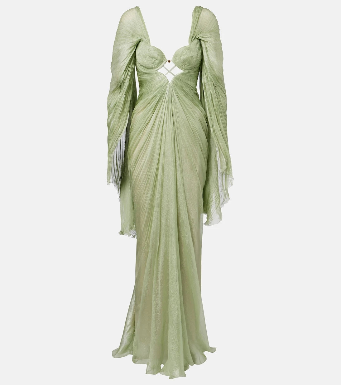 Maria Lucia Hohan - Cassandra caped silk muslin gown