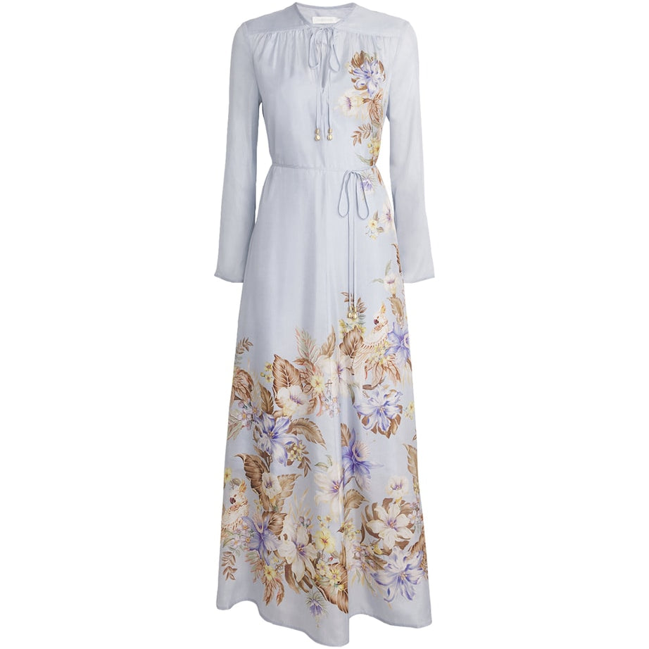 Zimmermann Multi Silk Coco Billow Maxi Dress