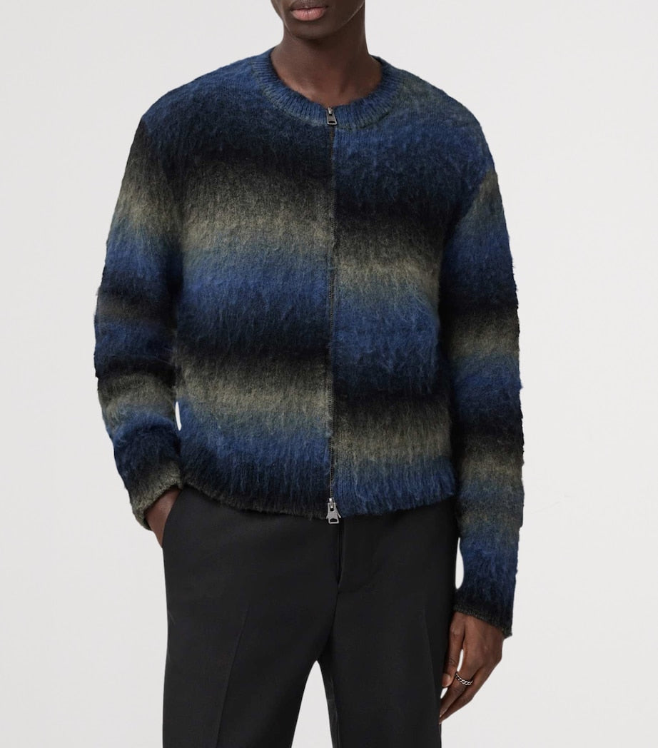 Multi Merino Wool-Blend Halley Cardigan