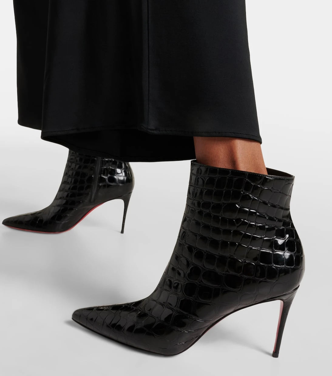 Christian Louboutin - So Kate 85 croc-effect ankle boots