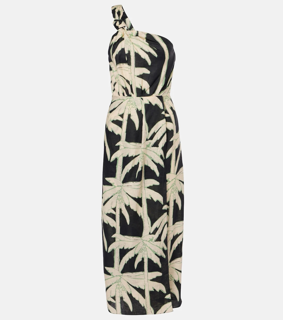 Johanna Ortiz - Printed one-shoulder midi dress