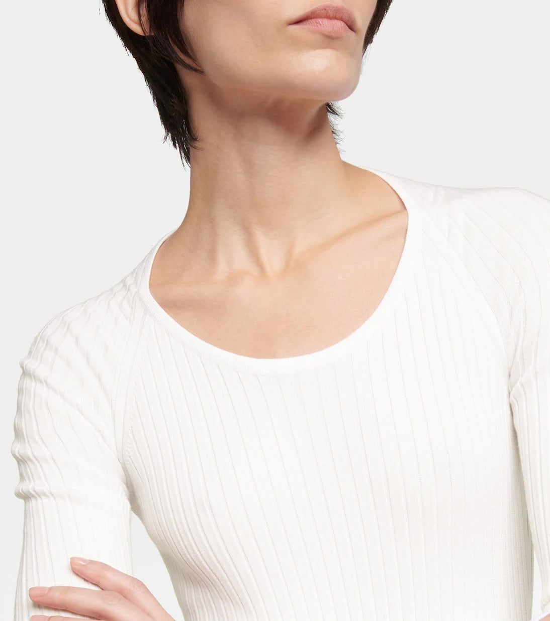 Alaïa - Ribbed-knit bodysuit