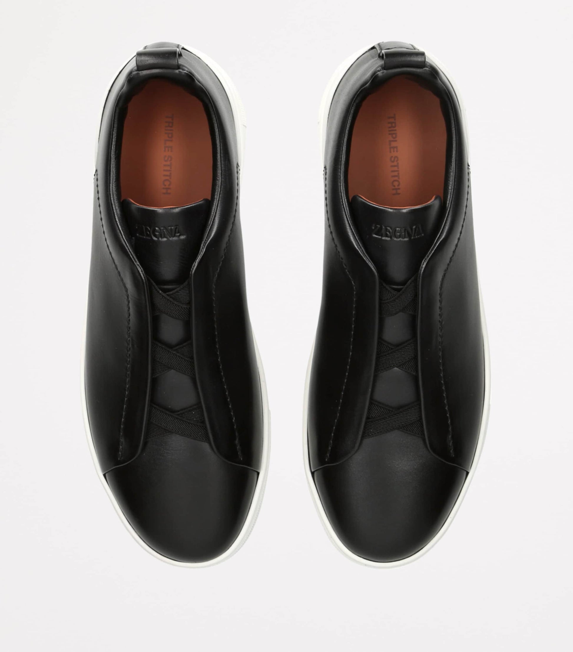 Leather Triple Stitch Sneakers