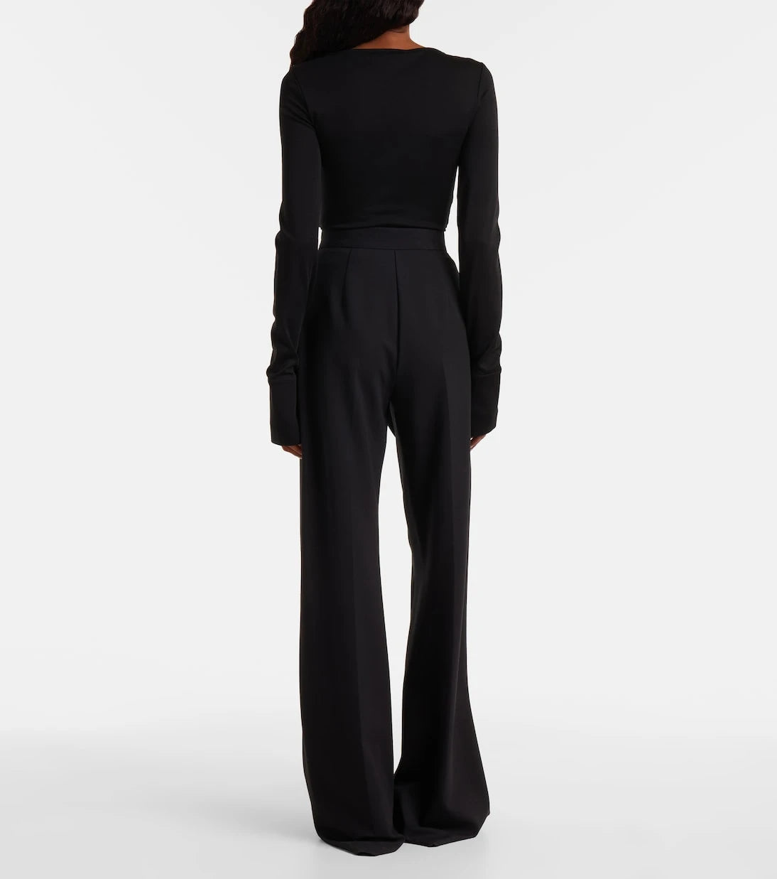 Max Mara - Nigella draped wool bodysuit
