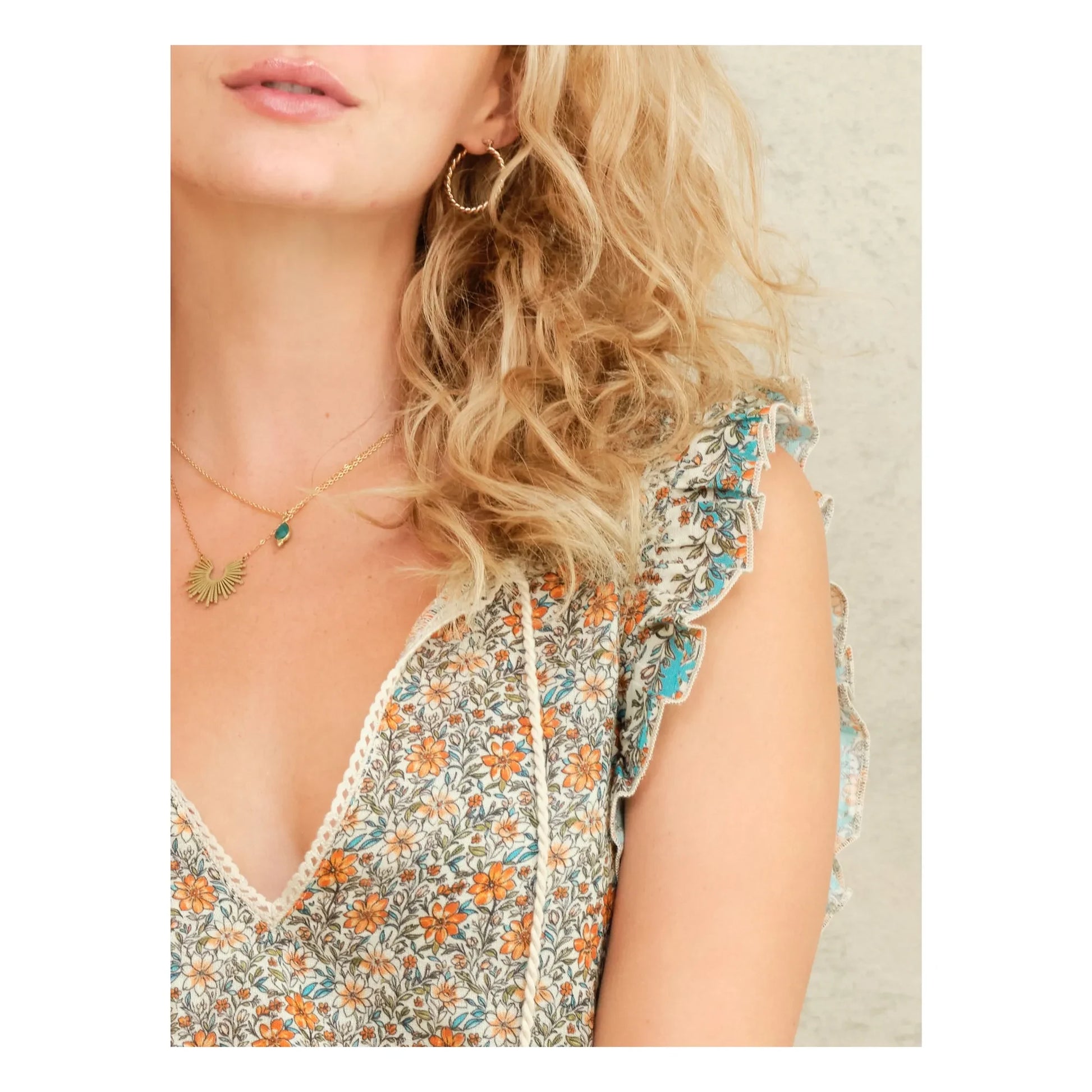M.A.B.E. - Jaci Cotton Dress | Orange