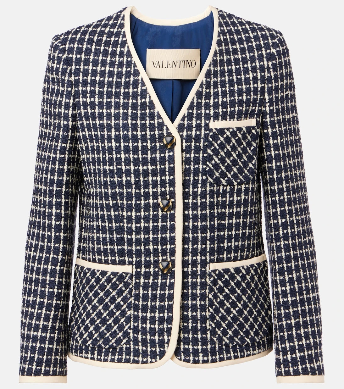 Valentino - Wool and cotton-blend bouclé jacket