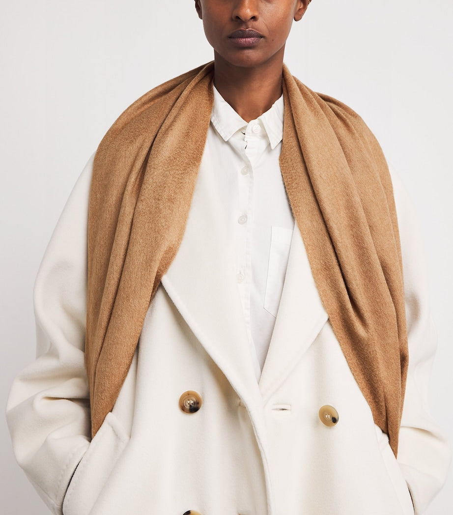 Beige Camel Logo Scarf