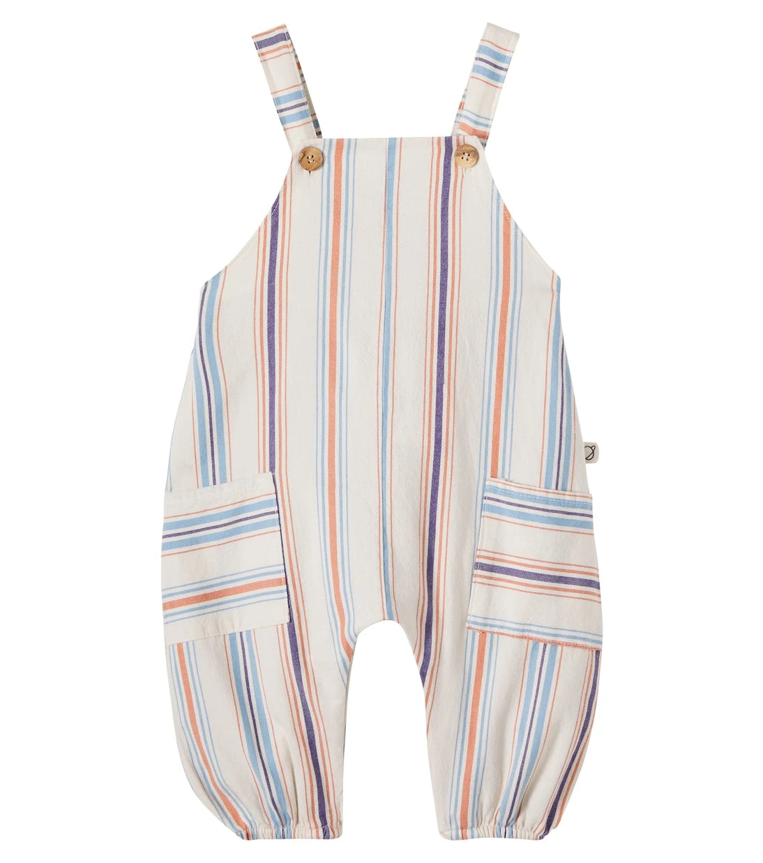 Cozmo - Baby Ranger striped cotton overalls