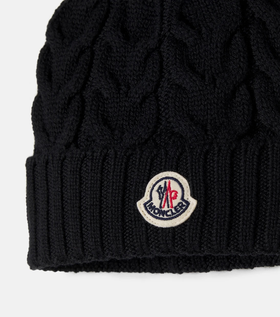 Moncler Enfant - Logo virgin wool beanie
