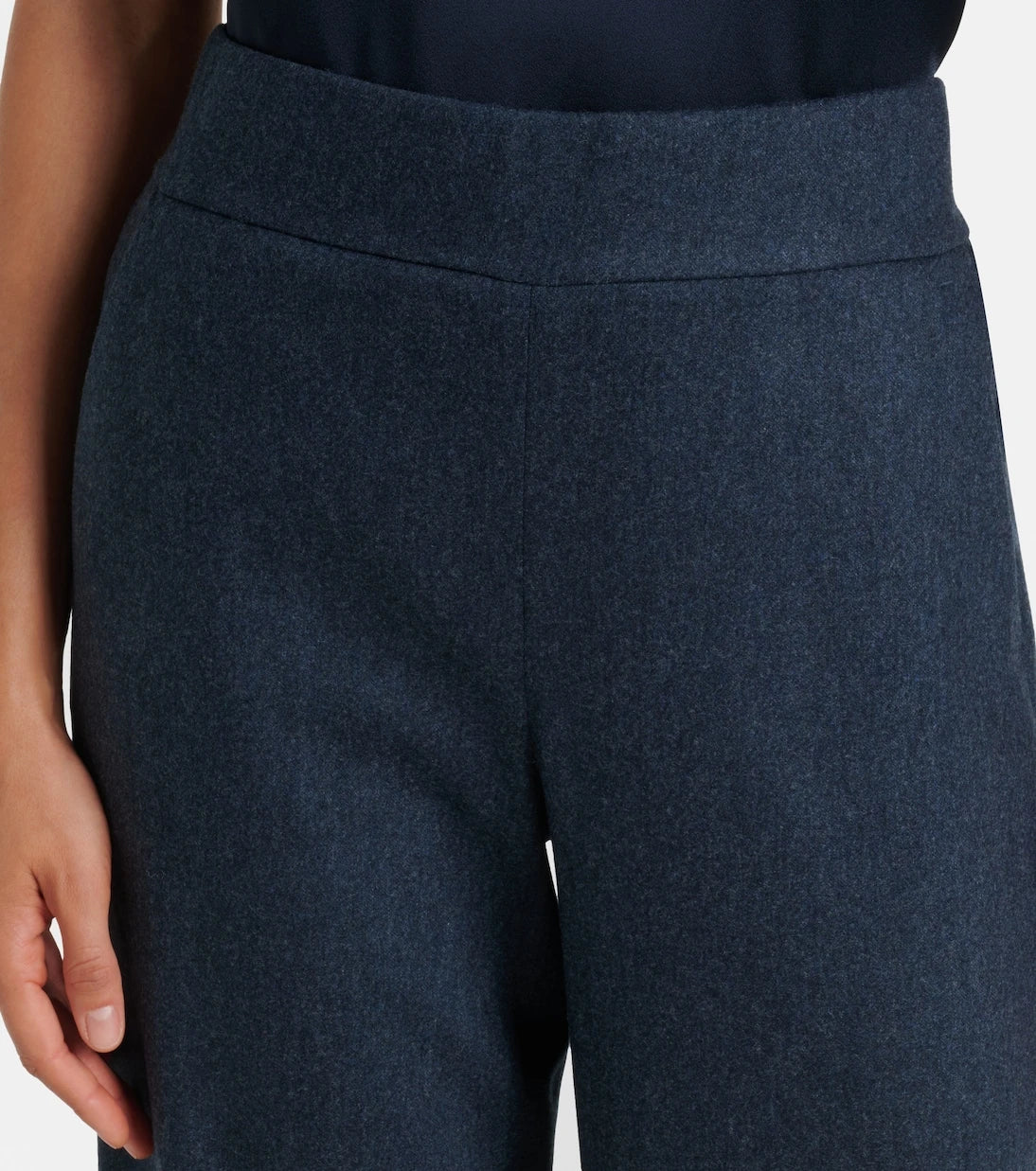 Eleventy - Wool and cashmere wide-leg pants
