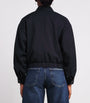 Claudie Pierlot Blue Wool-Blend Bomber Jacket
