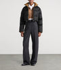 Prada Black Re-Nylon Cropped Down Jacket