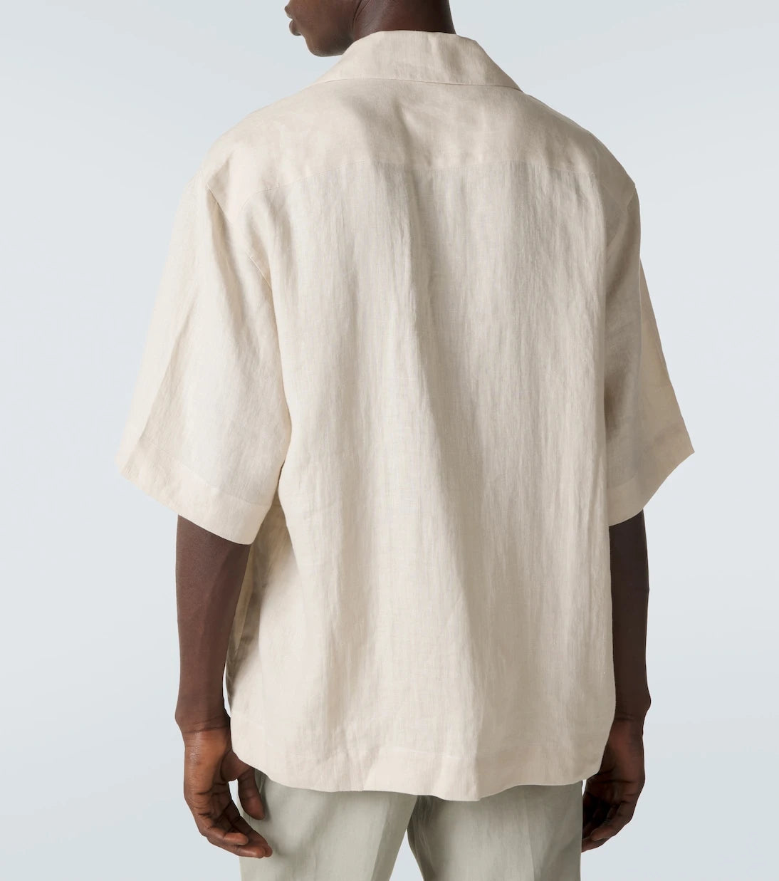 Kiton - Linen bowling shirt