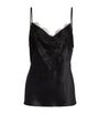 Silk Lace-Trim Baccarat Camisole NOIR